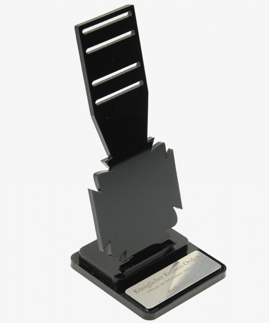Display Stand, Prussia Royal Crown Order 4th Class with Swords